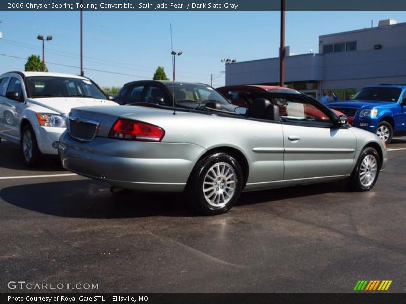 Satin Jade Pearl / Dark Slate Gray 2006 Chrysler Sebring Touring Convertible
