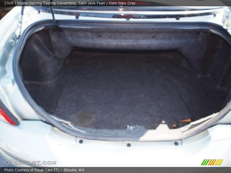 Satin Jade Pearl / Dark Slate Gray 2006 Chrysler Sebring Touring Convertible