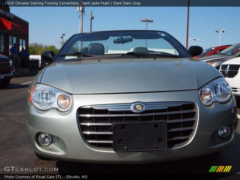 Satin Jade Pearl / Dark Slate Gray 2006 Chrysler Sebring Touring Convertible