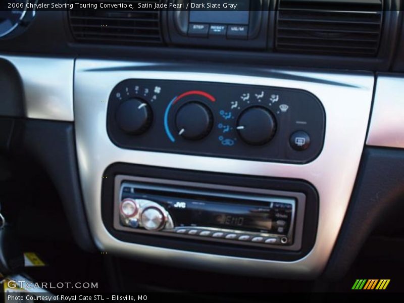 Satin Jade Pearl / Dark Slate Gray 2006 Chrysler Sebring Touring Convertible
