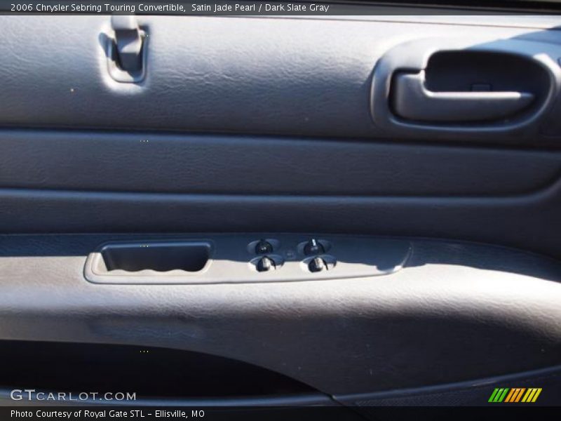 Satin Jade Pearl / Dark Slate Gray 2006 Chrysler Sebring Touring Convertible
