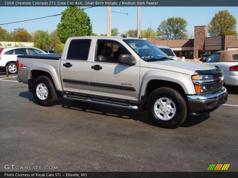 Silver Birch Metallic / Medium Dark Pewter 2004 Chevrolet Colorado Z71 Crew Cab 4x4