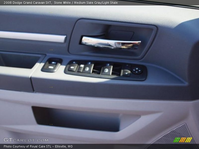 Stone White / Medium Slate Gray/Light Shale 2008 Dodge Grand Caravan SXT