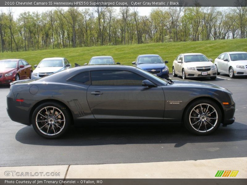 Cyber Gray Metallic / Black 2010 Chevrolet Camaro SS Hennessey HPE550 Supercharged Coupe