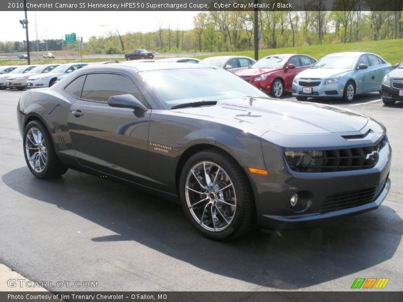 Cyber Gray Metallic / Black 2010 Chevrolet Camaro SS Hennessey HPE550 Supercharged Coupe