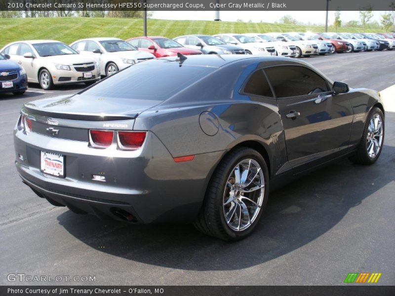 Cyber Gray Metallic / Black 2010 Chevrolet Camaro SS Hennessey HPE550 Supercharged Coupe