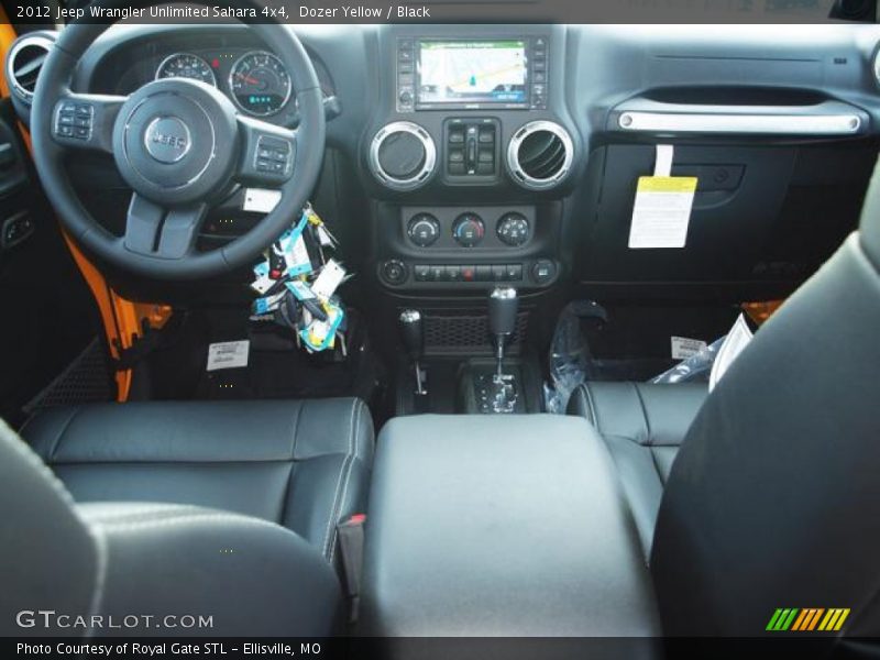 Dozer Yellow / Black 2012 Jeep Wrangler Unlimited Sahara 4x4