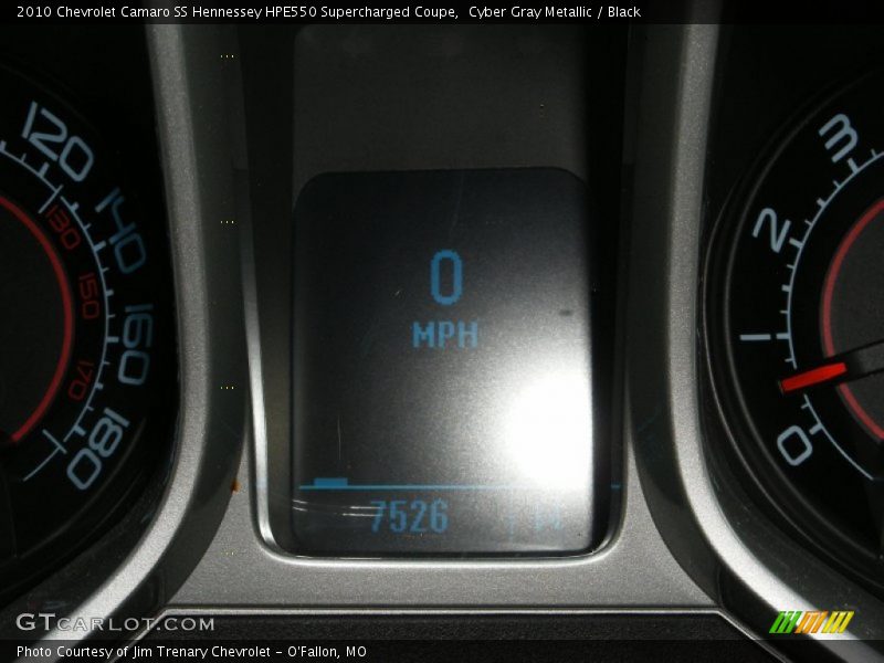 Cyber Gray Metallic / Black 2010 Chevrolet Camaro SS Hennessey HPE550 Supercharged Coupe