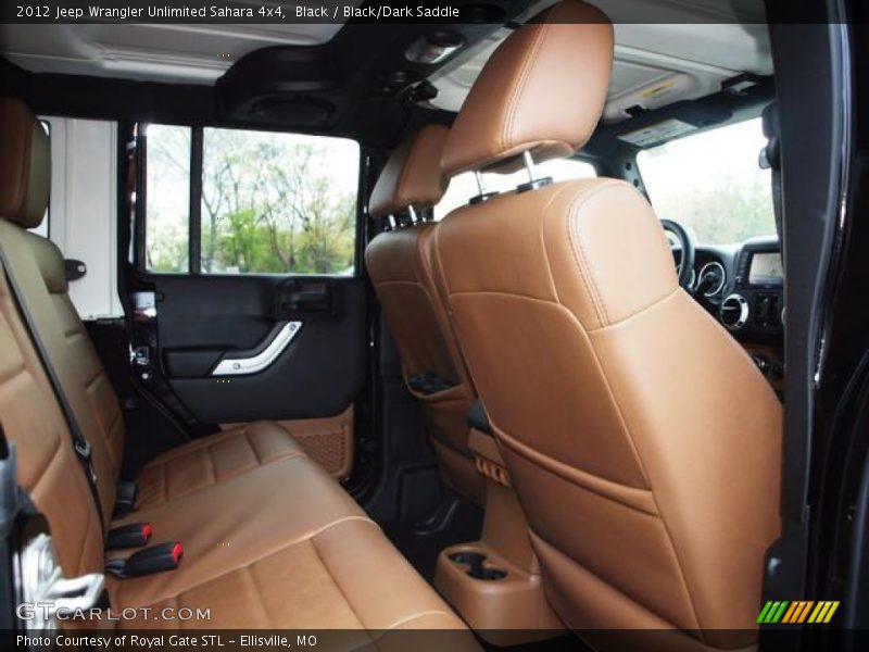 Black / Black/Dark Saddle 2012 Jeep Wrangler Unlimited Sahara 4x4