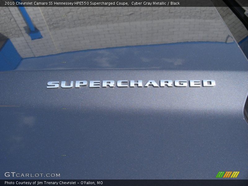 Cyber Gray Metallic / Black 2010 Chevrolet Camaro SS Hennessey HPE550 Supercharged Coupe