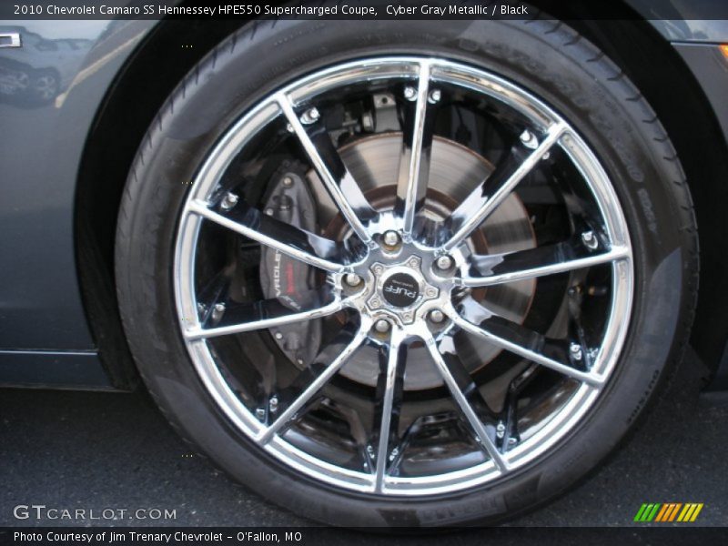 Custom Wheels of 2010 Camaro SS Hennessey HPE550 Supercharged Coupe