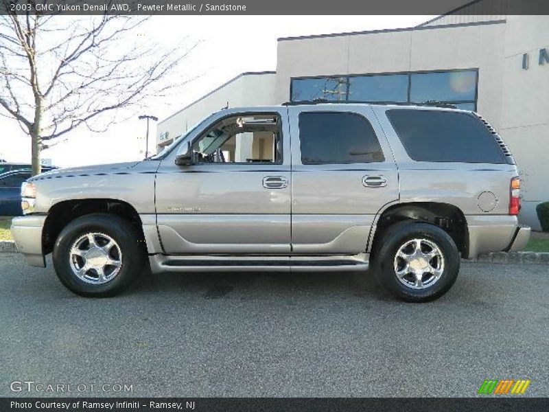 Pewter Metallic / Sandstone 2003 GMC Yukon Denali AWD