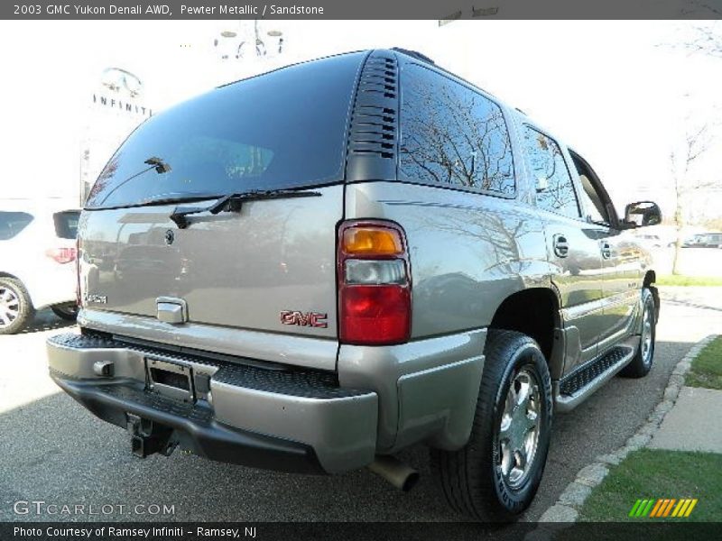 Pewter Metallic / Sandstone 2003 GMC Yukon Denali AWD