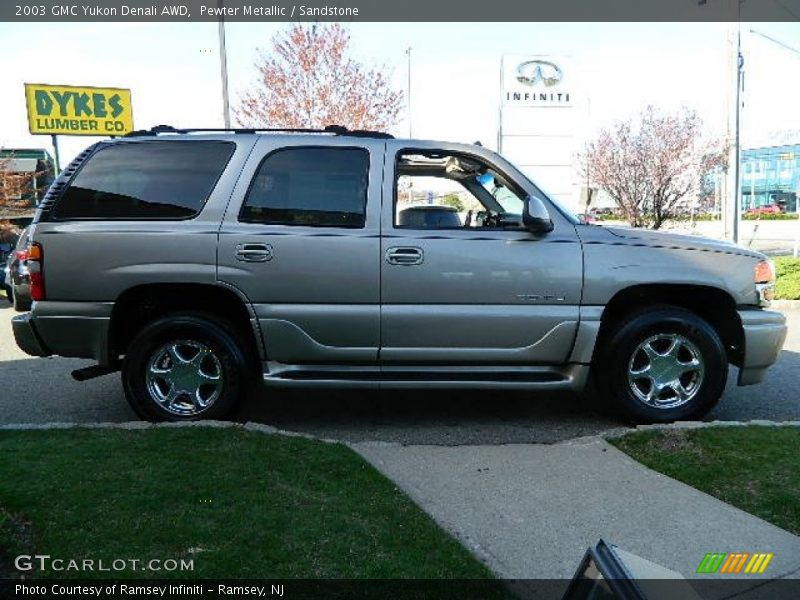 Pewter Metallic / Sandstone 2003 GMC Yukon Denali AWD