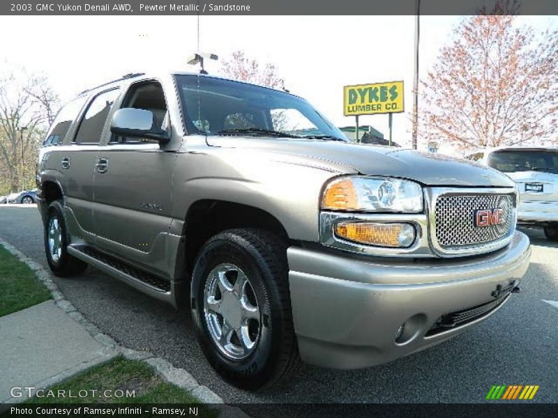 Pewter Metallic / Sandstone 2003 GMC Yukon Denali AWD