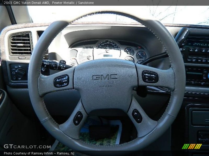 Pewter Metallic / Sandstone 2003 GMC Yukon Denali AWD