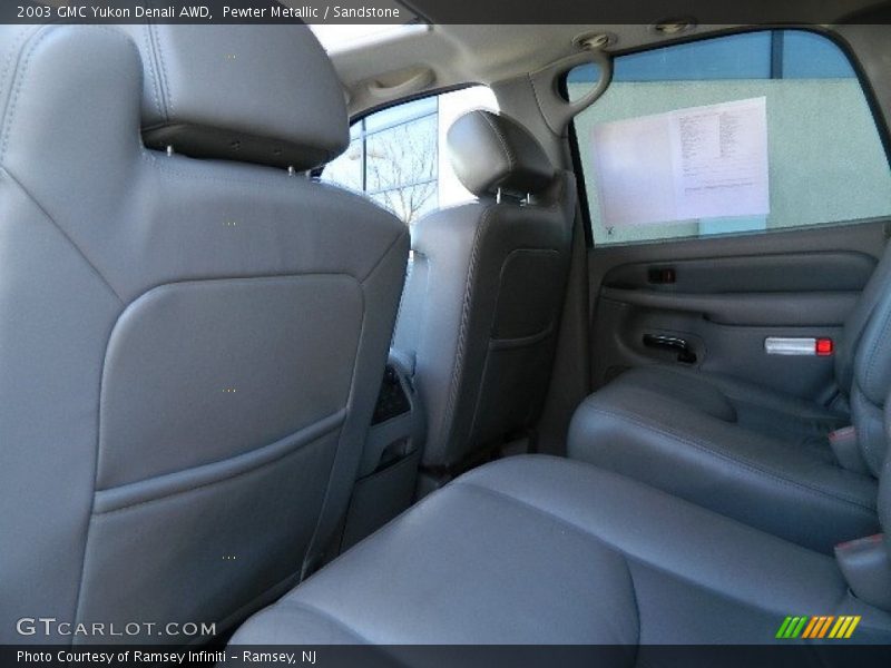 Pewter Metallic / Sandstone 2003 GMC Yukon Denali AWD