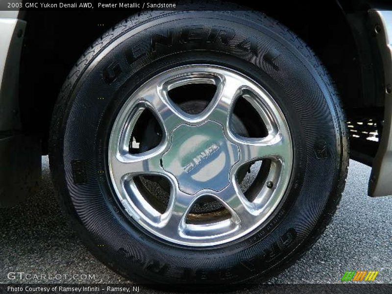 Pewter Metallic / Sandstone 2003 GMC Yukon Denali AWD