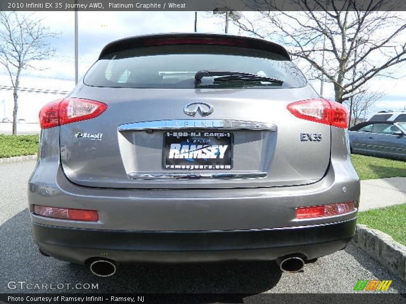 Platinum Graphite / Wheat 2010 Infiniti EX 35 Journey AWD