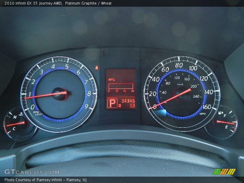 Platinum Graphite / Wheat 2010 Infiniti EX 35 Journey AWD