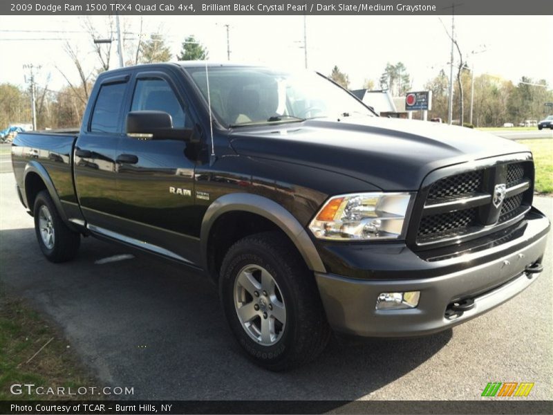 Brilliant Black Crystal Pearl / Dark Slate/Medium Graystone 2009 Dodge Ram 1500 TRX4 Quad Cab 4x4
