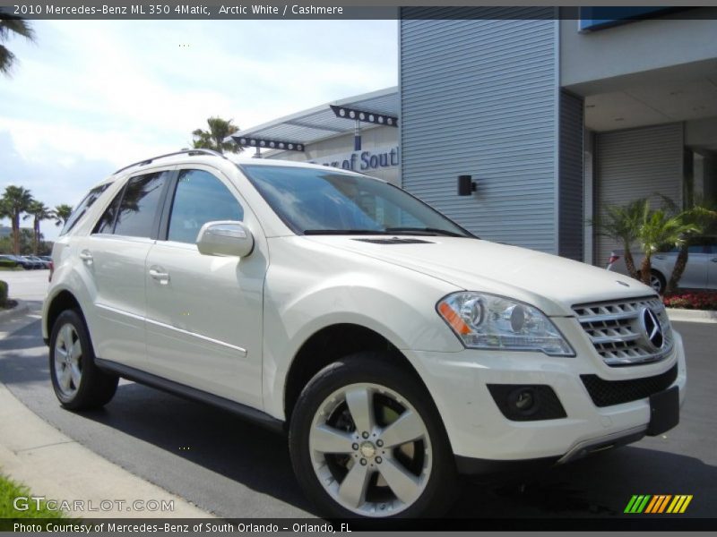 Arctic White / Cashmere 2010 Mercedes-Benz ML 350 4Matic