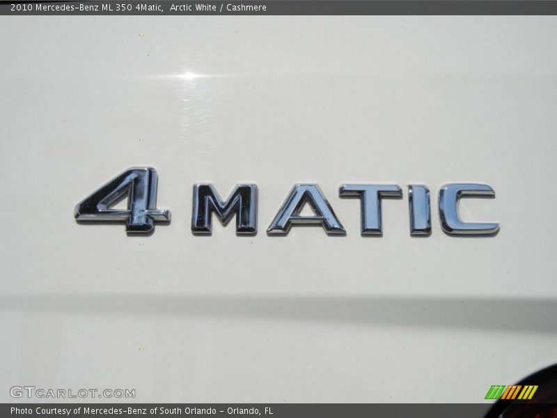 Arctic White / Cashmere 2010 Mercedes-Benz ML 350 4Matic