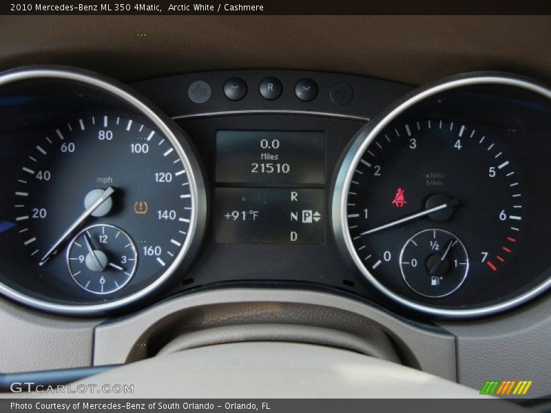 Arctic White / Cashmere 2010 Mercedes-Benz ML 350 4Matic