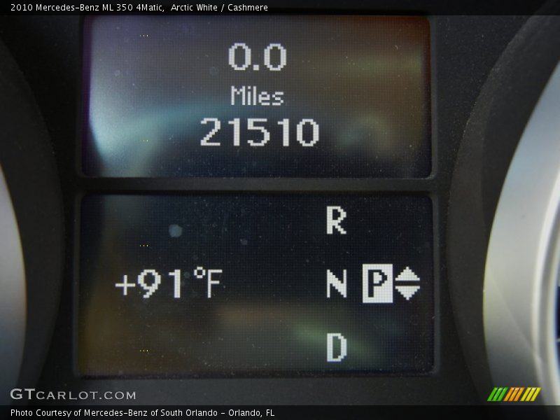 Arctic White / Cashmere 2010 Mercedes-Benz ML 350 4Matic