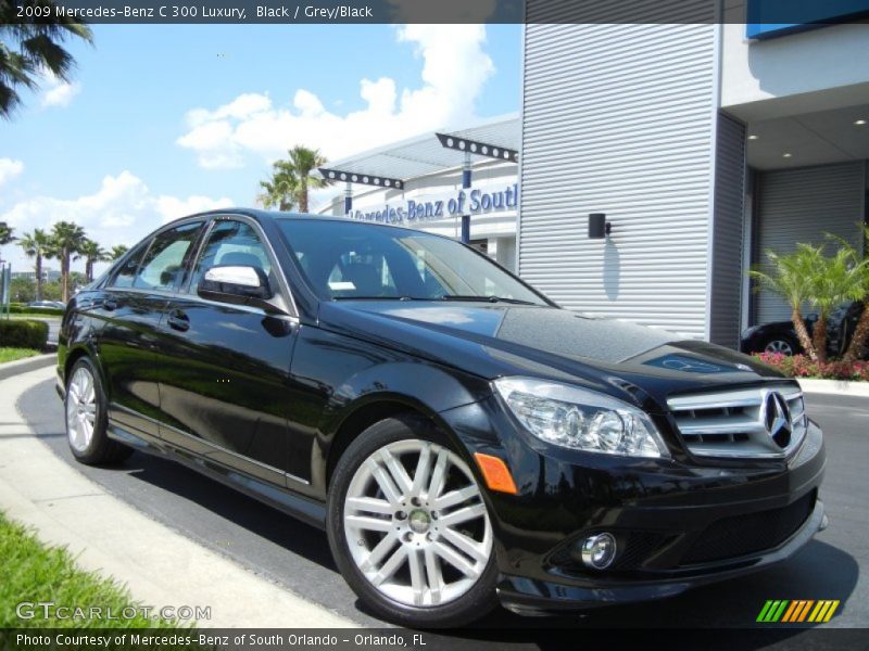 Black / Grey/Black 2009 Mercedes-Benz C 300 Luxury