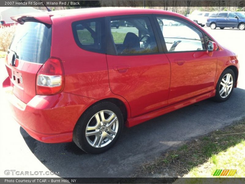 Milano Red / Black 2007 Honda Fit Sport