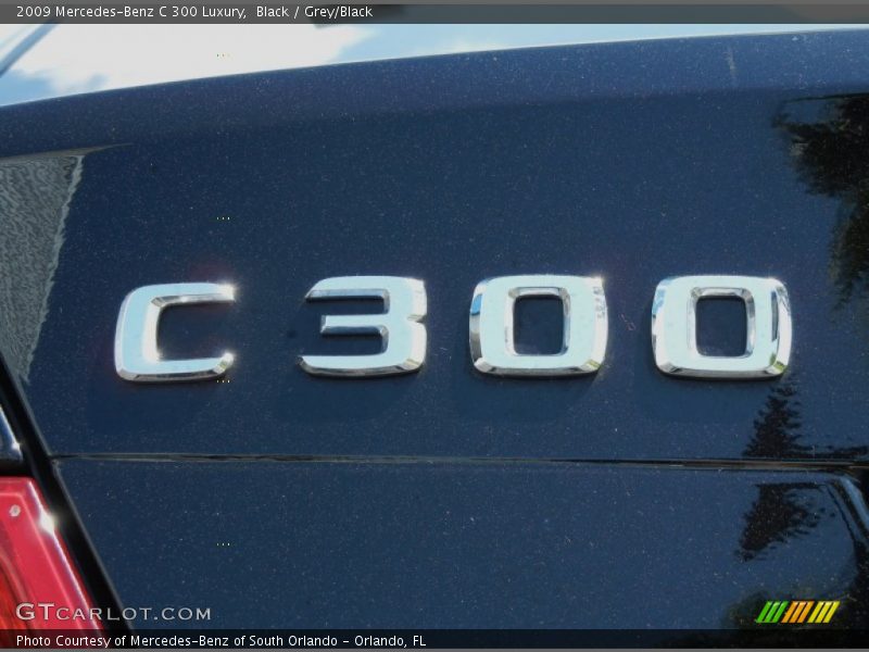 Black / Grey/Black 2009 Mercedes-Benz C 300 Luxury