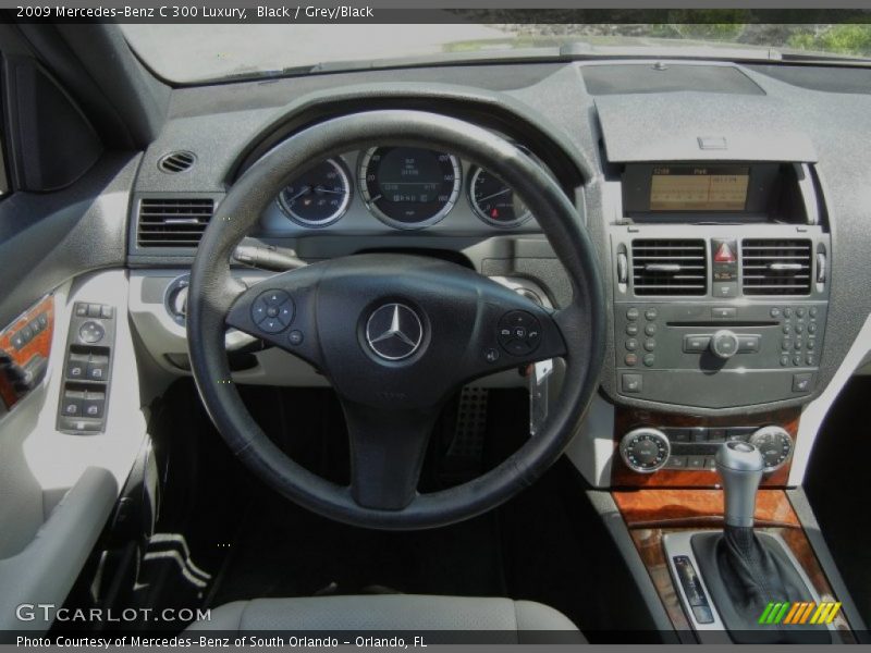 Black / Grey/Black 2009 Mercedes-Benz C 300 Luxury