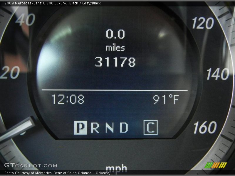 Black / Grey/Black 2009 Mercedes-Benz C 300 Luxury