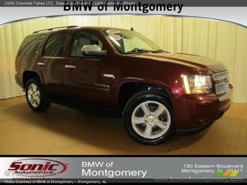 Deep Ruby Metallic / Light Cashmere/Ebony 2008 Chevrolet Tahoe LTZ