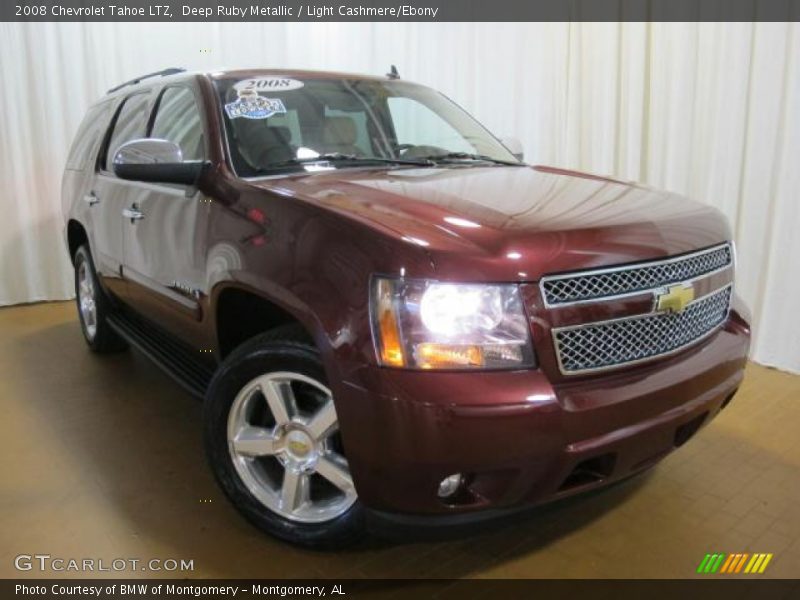 Deep Ruby Metallic / Light Cashmere/Ebony 2008 Chevrolet Tahoe LTZ
