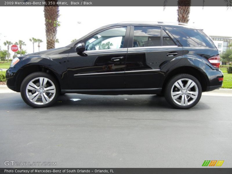 Black / Black 2009 Mercedes-Benz ML 350 4Matic