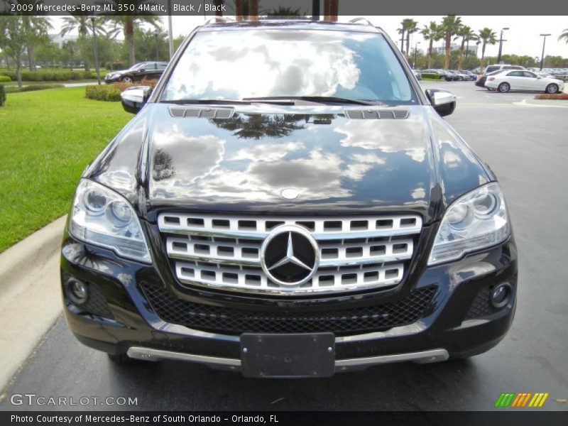 Black / Black 2009 Mercedes-Benz ML 350 4Matic