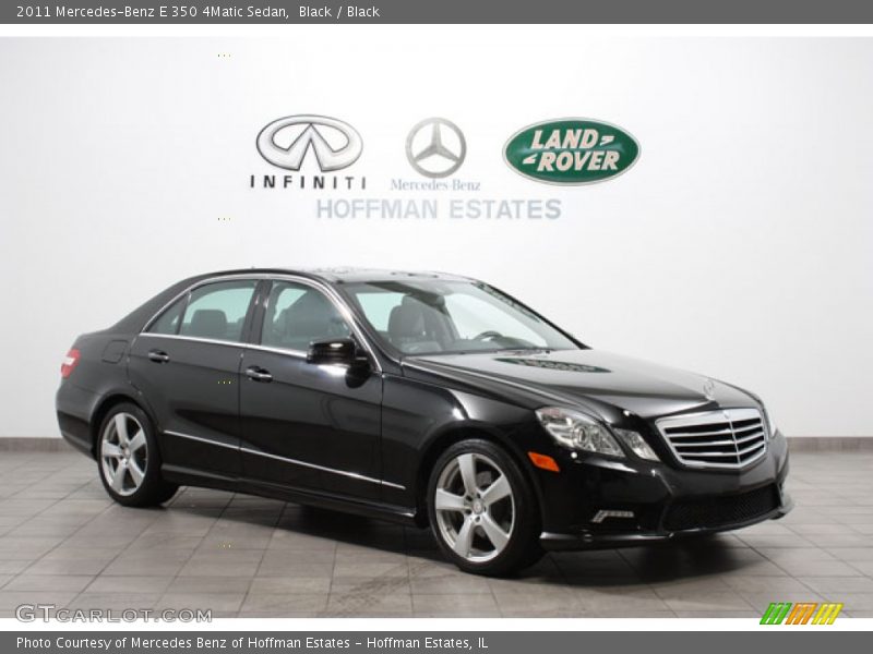 Black / Black 2011 Mercedes-Benz E 350 4Matic Sedan