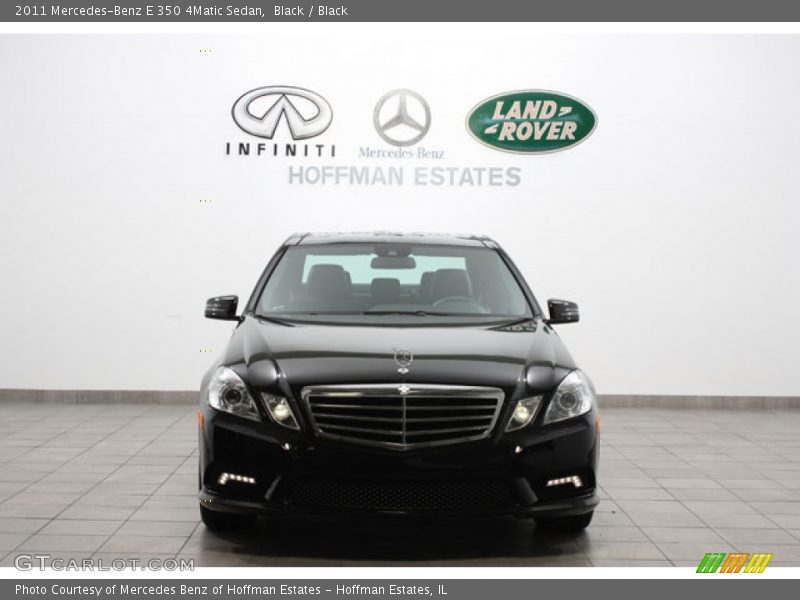 Black / Black 2011 Mercedes-Benz E 350 4Matic Sedan