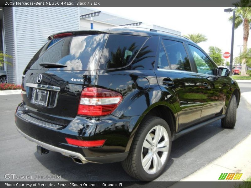 Black / Black 2009 Mercedes-Benz ML 350 4Matic