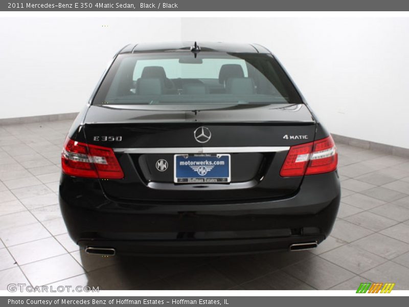 Black / Black 2011 Mercedes-Benz E 350 4Matic Sedan