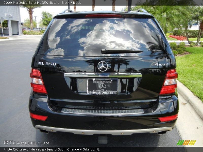 Black / Black 2009 Mercedes-Benz ML 350 4Matic