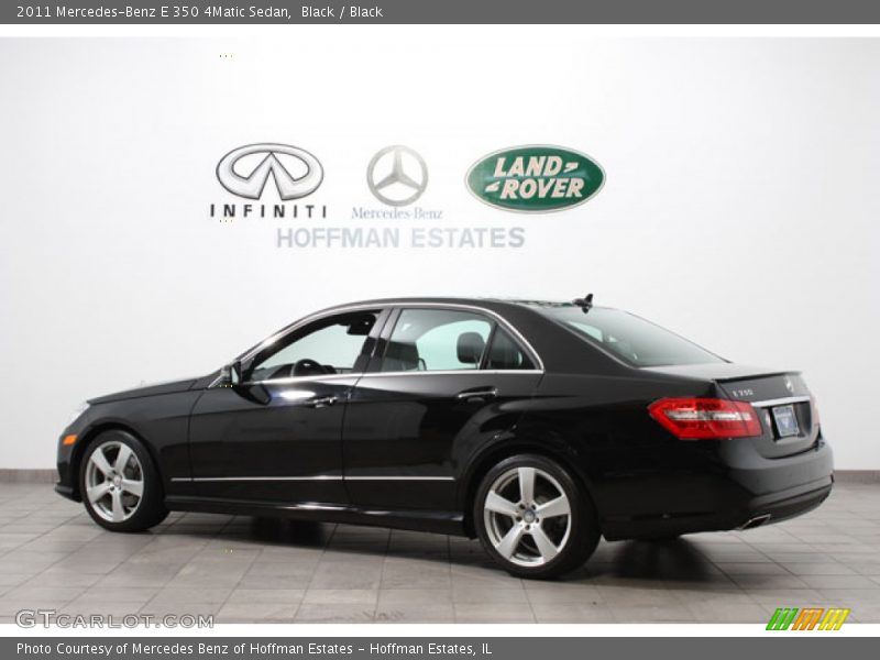 Black / Black 2011 Mercedes-Benz E 350 4Matic Sedan