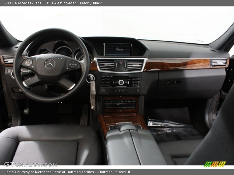 Black / Black 2011 Mercedes-Benz E 350 4Matic Sedan
