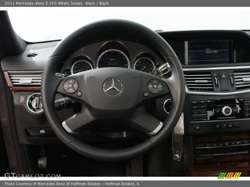 Black / Black 2011 Mercedes-Benz E 350 4Matic Sedan