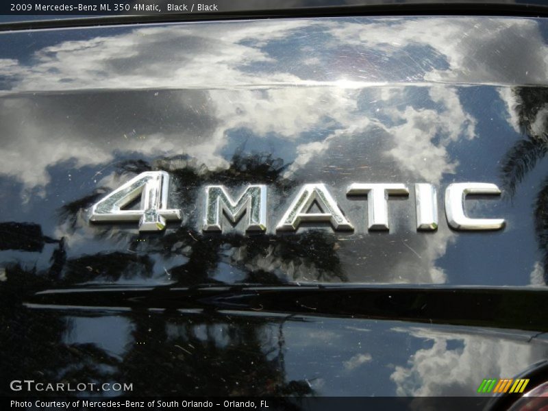 Black / Black 2009 Mercedes-Benz ML 350 4Matic