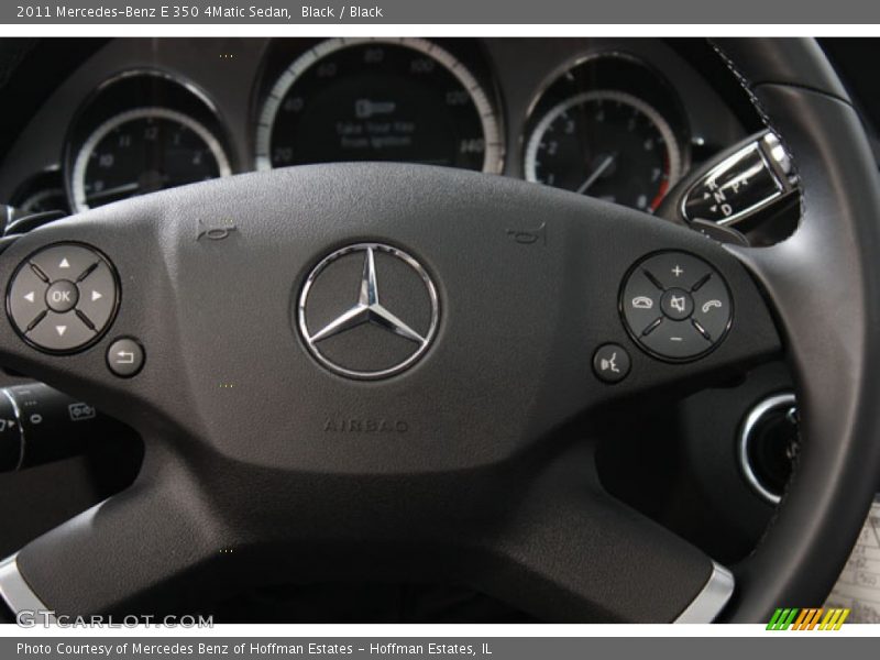 Black / Black 2011 Mercedes-Benz E 350 4Matic Sedan