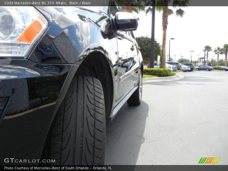 Black / Black 2009 Mercedes-Benz ML 350 4Matic