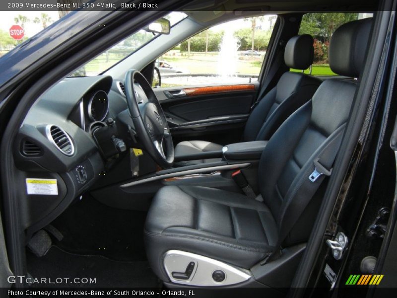 Black / Black 2009 Mercedes-Benz ML 350 4Matic